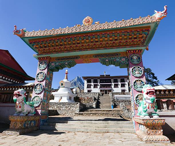 istock Gateway to Tengboche Monastery 485830824