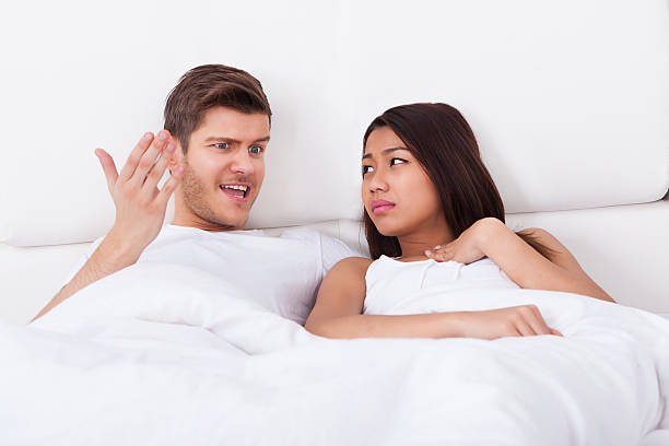 istock Angry Man Shouting At Upset Woman 485832636
