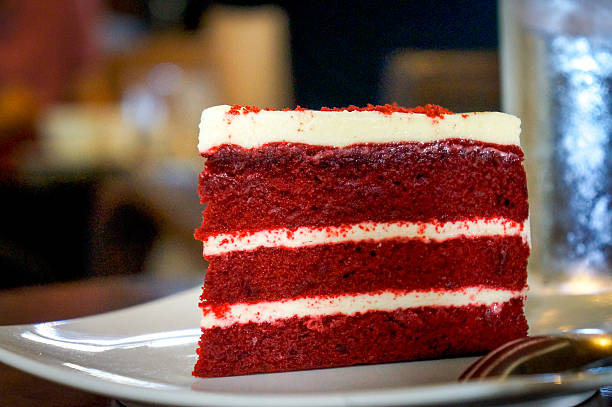 Red Velvet Cake Red Velvet Cake  red velvet material stock pictures, royalty-free photos & images