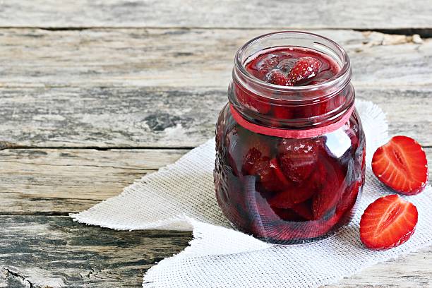 istock Homemade delicious strawberry jam 485836586