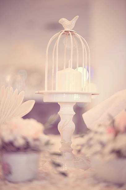 istock Birdcage stand for candle 485837466