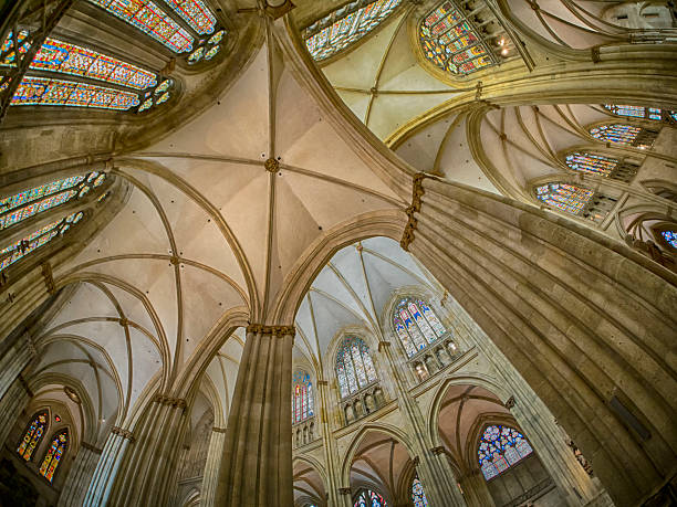 istock Gothic interior of Regensburg St. Peter 485840322