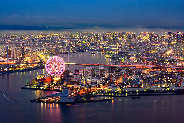 istock Night view of Osaka 485842786