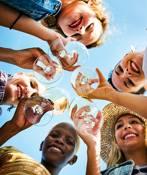 Beach Cheers Celebration Friendship Summer Fun Concept