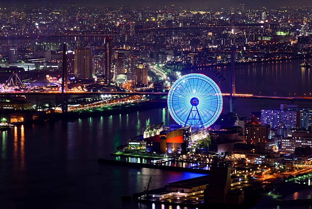 istock Night view of Osaka 485843642