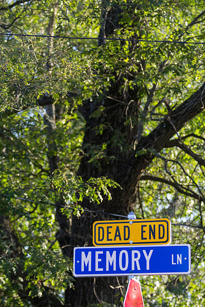 istock Memory Lane Dead End Street Sign 485846174