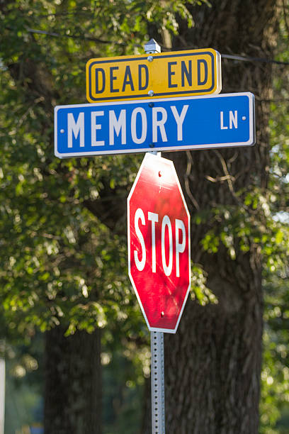 istock Memory Lane Dead End Street Sign 485846246