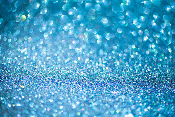 istock Elegant blue abstract background with bokeh defocused lights 485846328