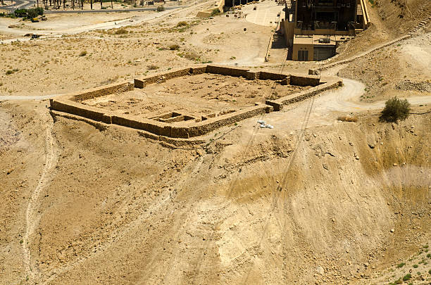istock Ancient Roman fortifications near Masada, Israel 485846360