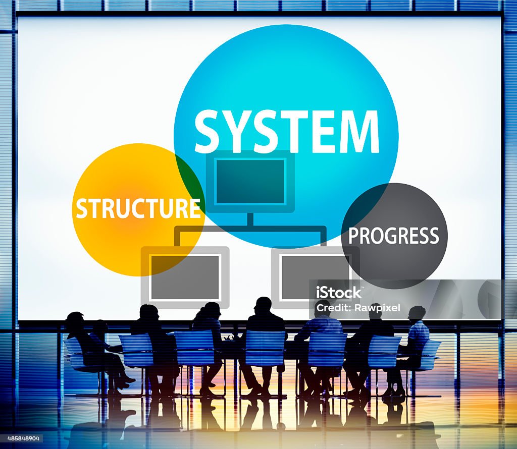 System Structure Progress Processing Procedure Concept Stock Photo ...
