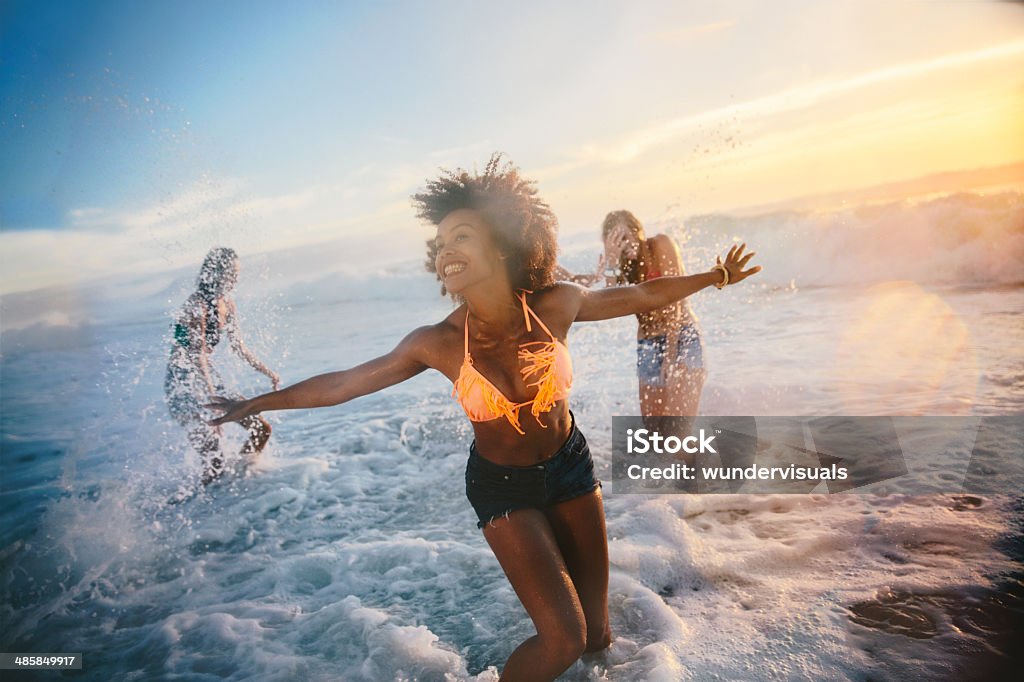 Group of friends at the beach Beach Stock Photo