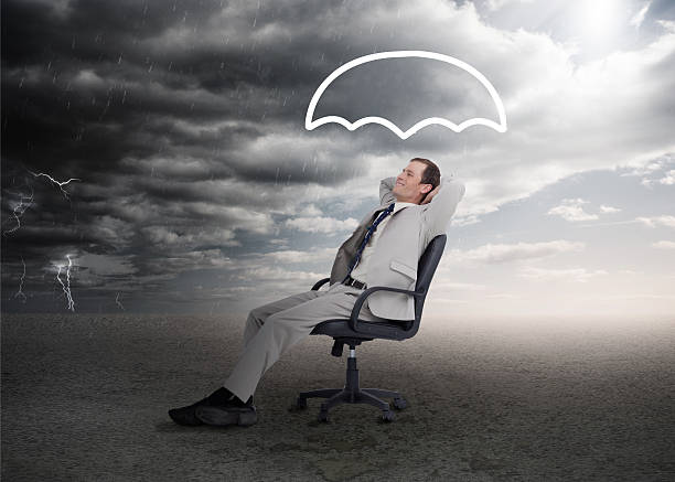 istock Businessman sleeping in a chair 485851413