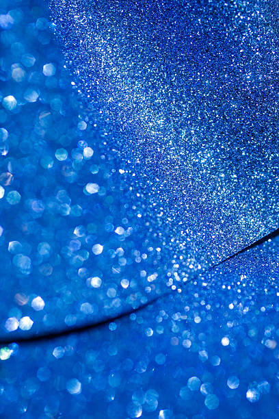 istock Elegant blue abstract background with bokeh defocused lights 485852366