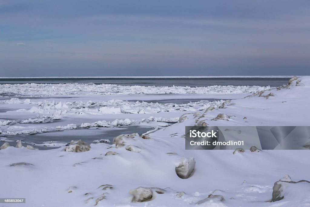 Evanston Shoreline Lake Michigan shore Beach Stock Photo