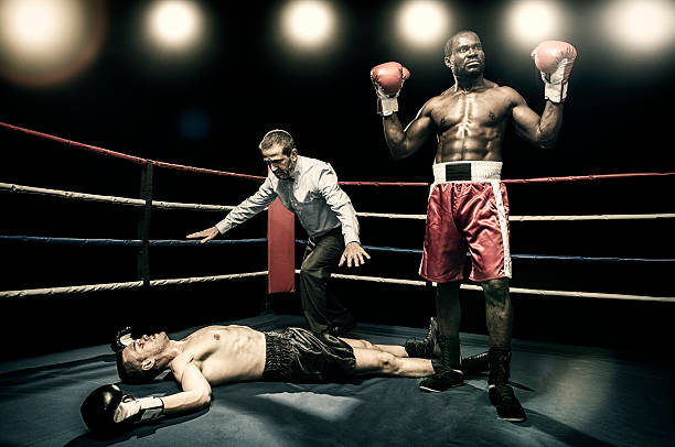 boxer victory - boxing winning success challenge foto e immagini stock