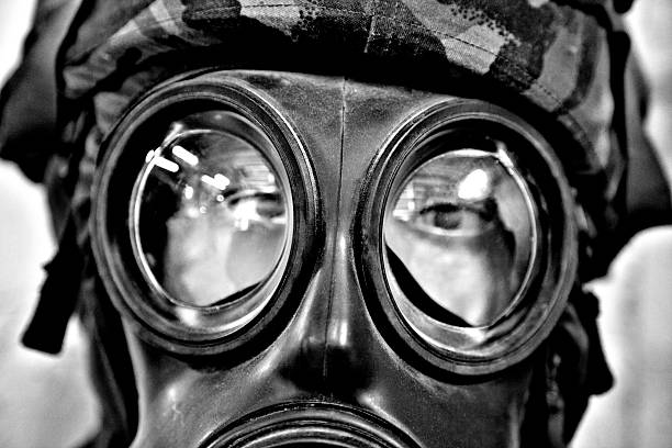 istock Gas Masked Soldier 485854107