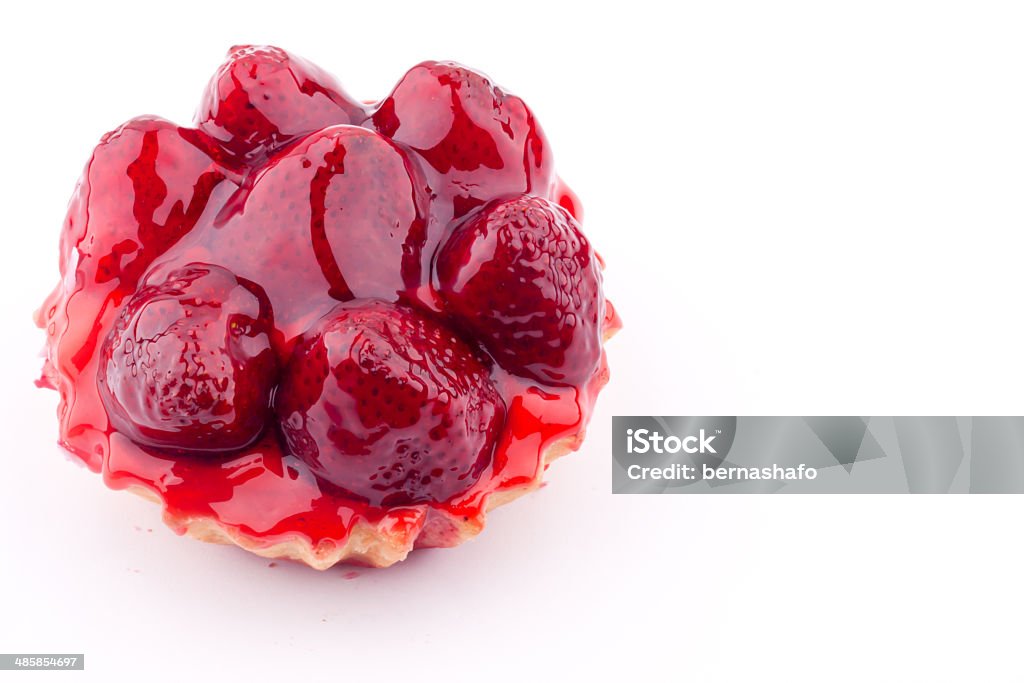strawberry tart strawberry tart on a white background Baked Pastry Item Stock Photo