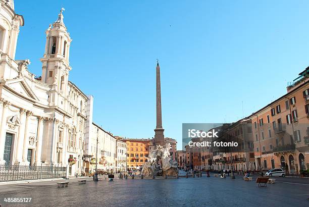 Navona Square Stock Photo - Download Image Now - Architecture, Baroque Style, Blue