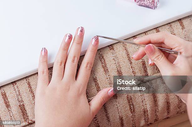 Nail Paint Stock Photo - Download Image Now - Adult, Applying, Arts Culture and Entertainment