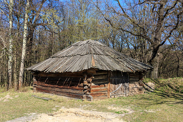 istock Traditional ukrainian wooden shed 485855728