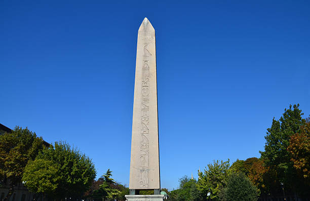 Obelisk of Theodosius I in Istanbul, Turkey stock photo