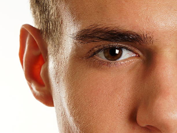 istock Human eye of man close up 485857637