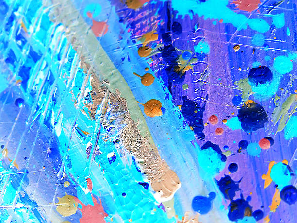 istock Abstract acrylic texture. Oil, acrylic paints, gouache. Modern painting 485858453