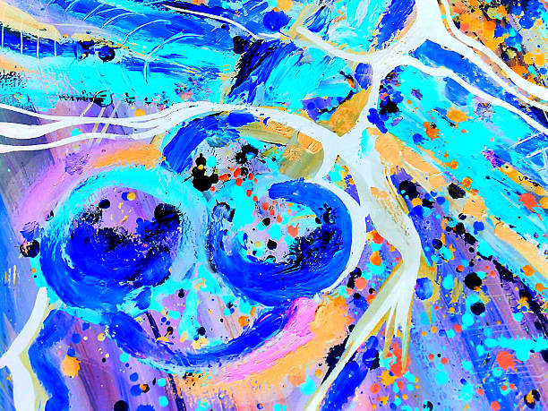 istock Abstract acrylic texture. Oil, acrylic paints, gouache. Modern painting 485858459
