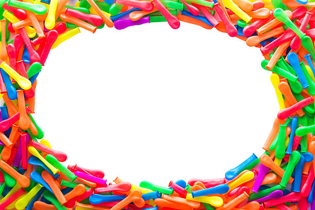 istock Balloons of various colors lined 485859528
