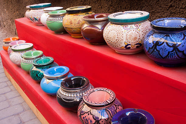 istock Bazaar Handicrafts in Marrakech Medina Morocco 485862715