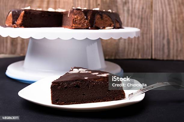 Chocolate Cake Stock Photo - Download Image Now - Almond, Baked, Baked Pastry Item