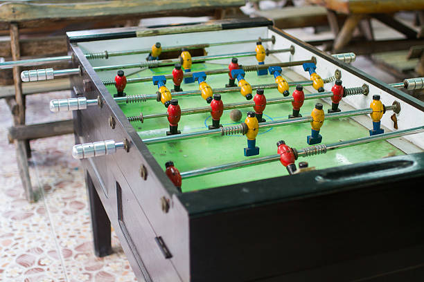 istock Football old wooden table 485863202