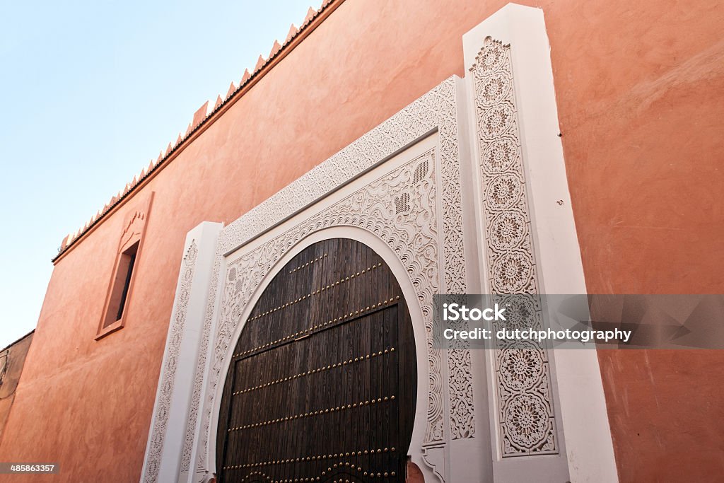 Marocco door at Mosque Marocco door at Mosque @ Marrakech Africa Stock Photo