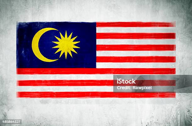 Illustration And Painting Of The National Flag Of Malaysia Stock Illustration - Download Image Now