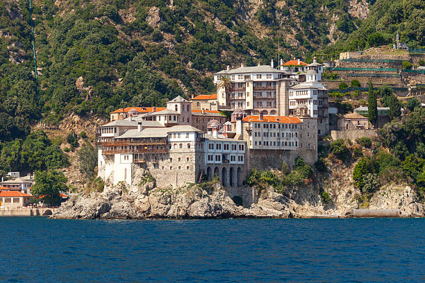 istock The Monastery of Gregoriou, Mount Athos 485865986