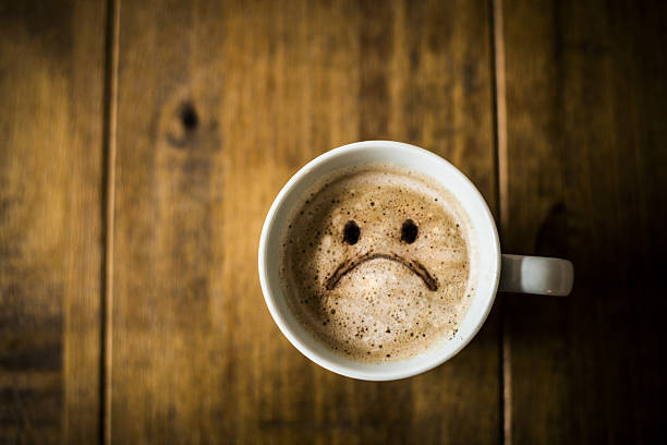 Sad Coffee Cup stock photo