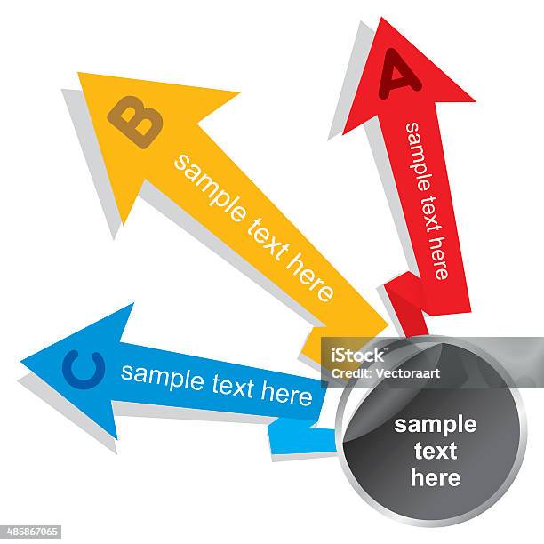Kreative Pfeil Infogaphics Stock Vektor Art und mehr Bilder von Abstrakt - Abstrakt, Ausverkauf, Beladen