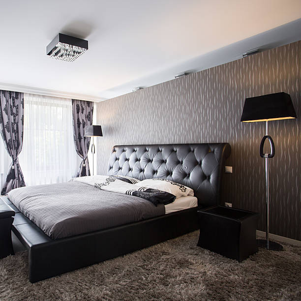 istock Exclusive bedroom in luxury mansion 485868954