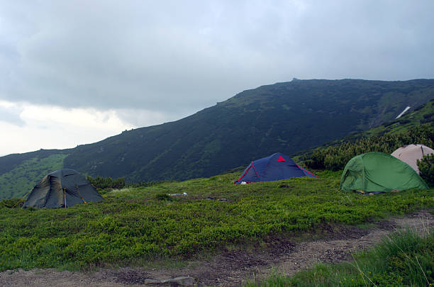 istock Campsite with view of Mount 485871840