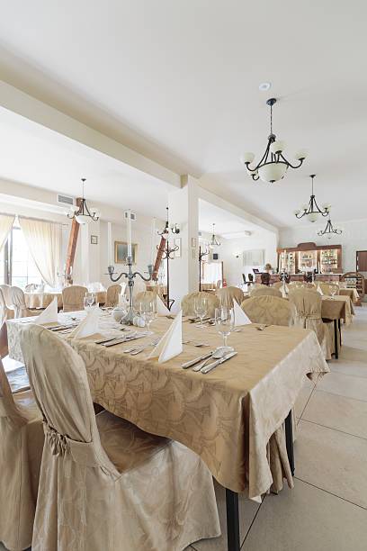 istock Interior of hotel restaurant 485872580