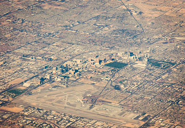 istock Las Vagas from 20,000 feet 485872620
