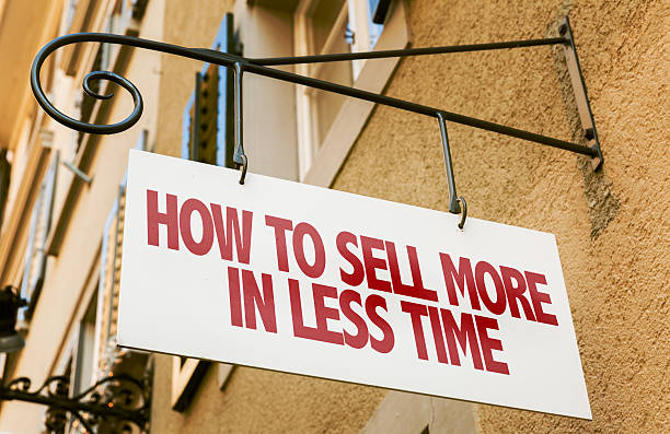 istock How to Sell More in Less Time sign 485875334