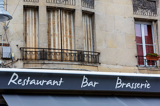 istock Restaurant Bar Brasserie Sign 485878241