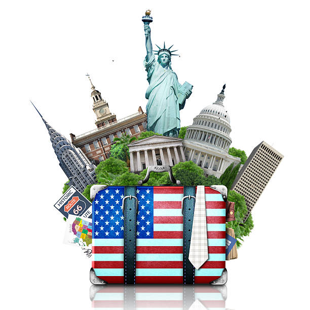 istock USA, landmarks USA, suitcase 485878349