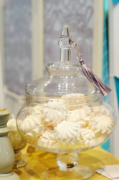 istock Delicious fancy lemon pastila 485878965