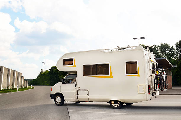 a white recreational vehicle