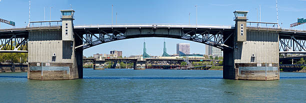 istock Willamette River Portland Oregon Bridge Downtown View Panorama Horizontal 485882897