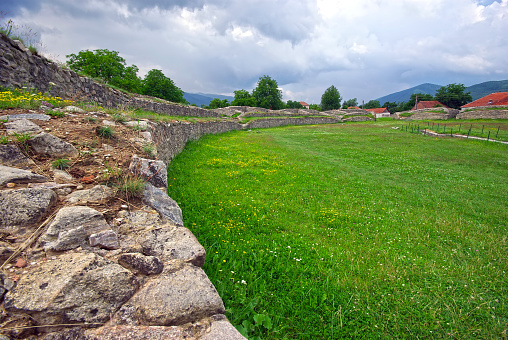 Ancient arena at roman colony Ulpia Traiana Augusta Dacica Sarmizegetusa.