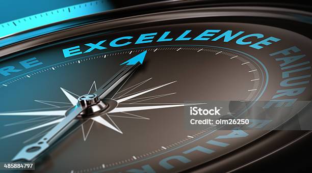 Excellence Konzept Hochwertigen Service Stockfoto und mehr Bilder von Perfektion - Perfektion, Dienstleistung, Kompass