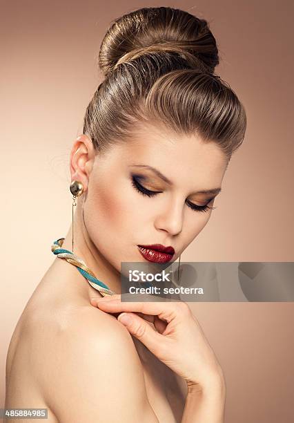 Fashion Girl Wearing Jewelery Stock Photo - Download Image Now - Adult, Arts Culture and Entertainment, Beauty Product